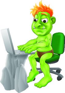 troll at computer